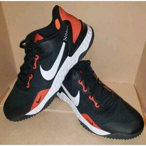 NIKE ALPHA HUARACHE ELITE 3 TURF CZ4454-001 MEN'S SIZE1 15 BLACK/ORANGE NEW